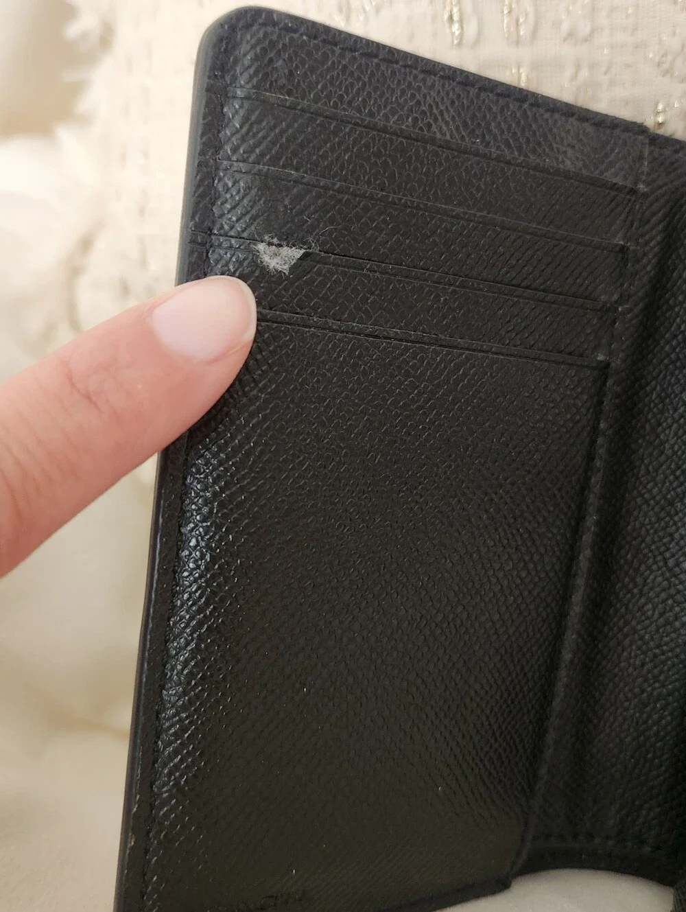 Coach Black Leather Snap Wallet with Gold Logo